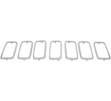 Решітка радіатора Хром 7 шт JEEP GRAND CHEROKEE WK2 2017 2018 2019 2020 2021
