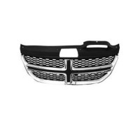 Решітка радіатора бампера ХРОМ DODGE JOURNEY 2011 2012 2013 2014 2015 2016 2017 2018 2019 2020
