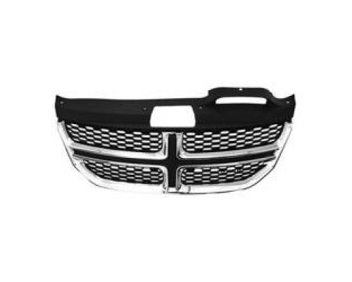 Решітка радіатора бампера ХРОМ DODGE JOURNEY 2011 2012 2013 2014 2015 2016 2017 2018 2019 2020