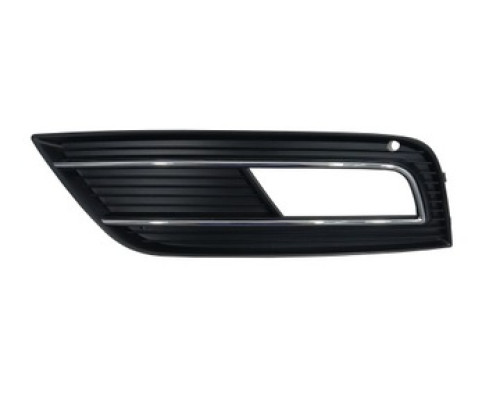 Решітка заглушка накладка протитуманної фари ЛІВА хром AUDI A4 B8 2012 2013 2014